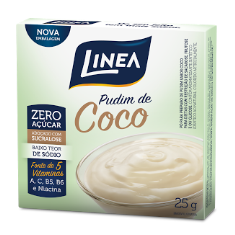 Pudim Zero Açúcar Línea- Coco cx 25g